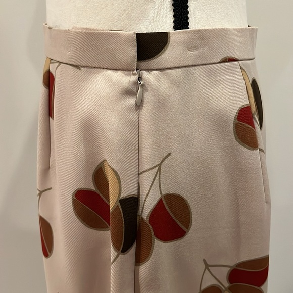 Pierre Cardin Vintage Maxi Skirt Fall Leaf Print Made in Japan Medium Large - Picture 6 of 15